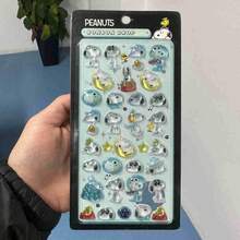 1件全新美曼花生漫画卡通动漫周边，美曼高颜值高品质贴纸可爱狗狗贴纸高颜值可爱贴纸多巴胺女孩爱心可爱趣味高颜值新款可爱趣味DIY贴纸行李箱吉他笔记本装饰手机壳 - 彩色 - 查看 8