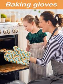 2pcs/4pcs Set Oven Mitts And Pot Holders, Double-Sided Diamond Quilted Pattern, Washable, Heat Resistant, Household Daily Use, Kitchen Baking Cooking Gift, Heat Insulation Set - Multicolor - View 6