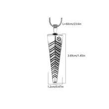 A Non-Fading Stainless Steel Hip-Hop  Men's Jewelry Antelope Horn Necklace Fashion Punk Pointed Horn Bone Whistle Pendant - Bạc - Xem 2