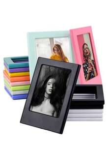 5/10/20 pezzi Cornici fotografiche magnetiche per pellicole Fujifilm Mini, cornici per foto a doppia faccia per frigorifero, cornici per opere d'arte - Multicolore - Visualizzare 5