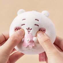 Miniso 1pc Soft Plush Sakura Season Daruma Doll Ornament: Comfortable Short Plush Material, Realistic And Cute Daruma Shape (Round Body + Sakura Prop), Durable Pink Beaded Chain, Multi-Scene Applicable (Keychain/Bag Charm/Desktop Decor), High-Quality Craftsmanship, Durable, Can Be Used As Spring Decor And Anime Merchandise Gift - Multicolor - View 6