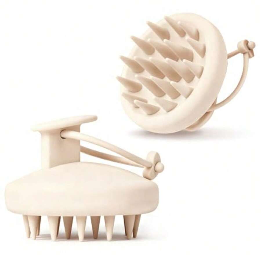 CYPN2pcs Cepillo Champú Masajeador del Cuero Cabelludo de Silicona cepillo Exfoliante del Cuero Cabelludo para la Eliminación de la Caspa Cepillo para el Crecimiento del CabelloFashion - 222533433 - Ver 1