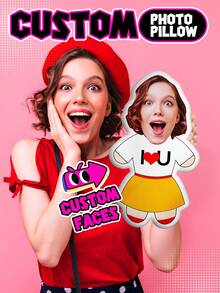 1pc Custom Face Pillow For Her/Him Custom Photo Pillow For Woman/Man, Custom Mini Pillow With Photo, Personalized Body Shape Pillow, Custom Funny Face Pillow, Personalized Shaped Pillows, Custom Photo Pillow, For Him Her, Boyfriend, Pets For Anniversaries, For Valentine's Day, For Birthdays, For Children's Day, For Weddings - I Love U - View 11