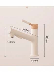 1pc Premium Pull-Out Copper Faucet, Adjustable Cold & Hot Water, 360° Rotatable & Extendable 60CM Spray Head, Adjustable Water Flow Mode, Suitable For Kitchen Sink, Bathroom Sink, Washbasin