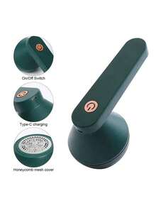 NetHong Electric Lint Remover Bobble Debobbler Fabric Shaver Defuzzer USB Rechargeable+ - Green - View 11