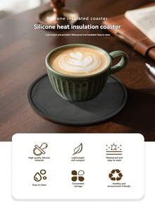 2/4/6片装耐热防滑杯垫，适用于杯子、厨房、餐桌饮料，耐高温，热门产品，经常缺货，热销产品 - 彩色 - 查看 4