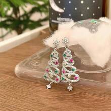 Teen Fine Earrings - Christmas Tree - View 4
