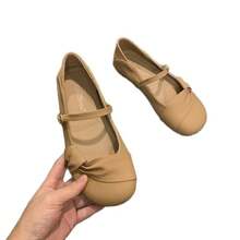 Zapatos de cuero Mary Jane de suela suave para mujeres, estilo francés de primavera, zapatos de noche para mujeres 2025, nuevos zapatos de hada, zapatos suaves individuales - Blanco - Ver 6