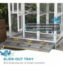 TendenciaJaula Grande Para Pájaro De Vuelo Impermeable Gris 163cm Msi Gris MsiCalidad premium - 1 - Ver 5