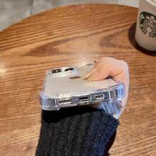 Luxuriöse stoßfeste Handyhülle geeignet für iPhone 17 16, 15, 14, 13, 12, 11 Pro Max, 7, 8, 14, 15, 16 Plus, SE, 16E, 12, 13 Mini - Klar, Transparent - Transparent - Übersicht 6