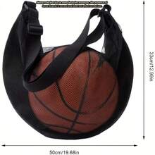 1pc/2pcs/3pcs Mesh Basketball Bag With Zipper Pocket, Large Capacity, For Sports Training, Ball Storage Bag, Volleyball Net Bag, Fitness Bag, Ideal For Gym & Fitness Enthusiasts, It's A Great Choice As A Gift For Fitness Enthusiasts