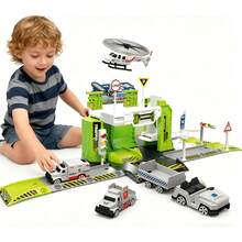 TendenciaPista Carreras Juguetes Aeropuerto Niños,juguetes Para NiñosCalidad premium - Verde lima - Ver 2