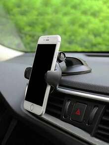 360° Rotatable & Retractable Car Phone Holder, Suction Cup Base, ABS Material, Non-Waterproof, Suitable For Dashboard, Car/Travel/Gym/Smooth Surface, Compatible With IPhone, Android Phones, Gift For Family And Friends - Black - View 12