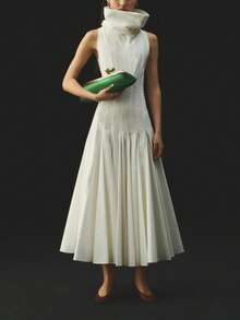 Túi đeo vai nữ có dây đeo tháo rời, túi baguette thời trang, túi xách hàng hiệu cao cấp có khóa cài. - màu xanh lá - Xem 5