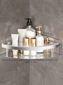 1 Stück multifunktionales Badezimmer/Küchen Dreieck Aufbewahrungsregal, wandmontiertes Eckregal für Badezimmer/Dusche Organisation, Make-up Organizer/Aufbewahrungsregal für Küchentheke Zuhause Badezimmer Dekoration Badezimmer Organizer Herbstdekoration Rückkehr zur Schule - Verschiedenfarbig - Übersicht 4