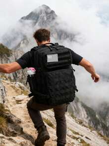 45L SEYATULLH Tactical Backpack, Military Backpack, Outdoor Hiking Camping Bag With Water Bottle Holder - Multicolor - View 11