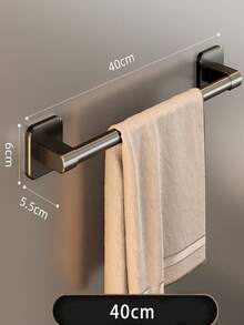 单杆毛巾架，浴室壁挂式毛巾杆，防锈铝合金毛巾架 - 彩色 - 查看 4