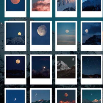 30张浪漫风景系列ins风装饰贴纸，适用于DIY剪贴簿，剪贴簿用品，文具