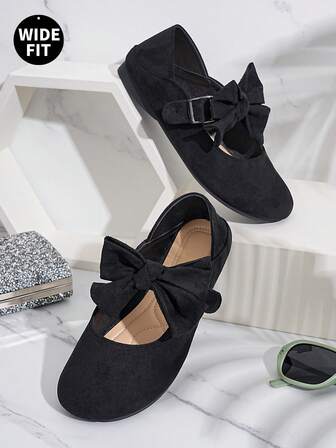 Zapatos planos con lazo y correa para mujer, tallas grandes 36-43, diseño de correa, antepié reforzado para el cuidado de los pies, adecuado para madres, todas las estaciones, vacaciones, casual, playa, trabajo, fiesta, viaje, exterior, compras