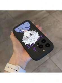 Fast EU Shipping (DE & ES)Bezaubernde Anime-Themen Handyhülle geeignet für iPhone Modelle 16, 15, 14, 13, 12, 11 Pro Max, Mini, XR, XS, X, 7 und 8 Plus, entworfen mit einem flexiblen TPU-Rücken für verbesserte Fallsicherheit. - Khaki - Übersicht 4