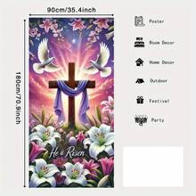 1 pieza Bandera plana 2D de Pascua - Agrega creatividad y personalización a tus decoraciones de Pascua. - 1 pieza - Ver 4
