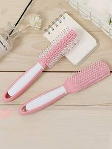 1pc Hair Brush - Anti-Static Air Cushion Massage Brush, Hair Curling Brush, Inward Curling Portable Roller Brush, 5 Styles - Multicolor - View 3