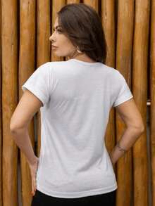 Women's T-Shirt With Funny Phrase "Are You Nervous?" 100% Cotton, Various Colors - 白色 - 查看 3