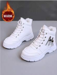 Women's Waterproof Outdoor Sports Shoes #Anti-Slip Mountaineering #Breathable Hiking Shoes #Shock-Absorbing Off-Road #Wear-Resistant #Lightweight Travel Shoes. The First Choice For Outdoor Use. They Are Beautiful When Matched With Anything. - 白色 - 查看 3