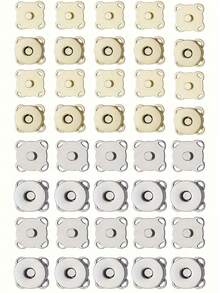 4/10/20 Cặp khuy bấm nam châm - Khuy nam châm ẩn màu vàng dùng cho quần áo, túi xách, may vá & thủ công, khuy may tự làm, phụ kiện thời trang cho quần áo & túi xách - vàng - Xem 14