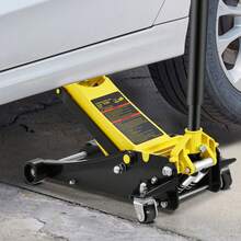 Floor Jack  3 Ton Low Profile Floor Jack  Heavy-Duty Steel Racing Floor Jack With Dual Pistons Quick Lift Pump  Floor Jack Lifting Range 3.35 -19.69 - Yellow - View 9