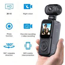 Compact & Convenient Ultra HD Camera, Outdoor Sports Riding DV Recorder, Screen Night Vision Camera With Anti-Shake Design, WiFi Connection, Quick Mobile Connectivity, Skiing/Riding/Climbing/Hiking/Running, One-Click Recording To Capture Wonderful Life - Multicolor - View 8