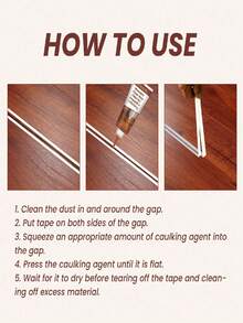 JAYSUING Wood Floor Caulk - Repairs Scratches On Wood Furniture & Floors, Waterproof, Anti-Cracking, Fills Gaps Between Floorboards To Reduce Dust And Dirt Accumulation, Smooth Finish. Great Gift For Family And Friends. - one-size - View 4
