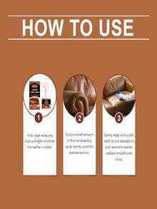 多用途皮革清洁护理喷雾，适用于家居沙发、汽车、包袋，恢复光泽。