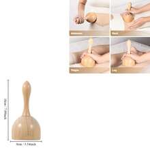 Dụng cụ massage bằng gỗ SilvaLex, máy massage toàn thân, máy massage tay, máy massage chân, máy massage vai, dụng cụ massage vai và cổ, dụng cụ massage mặt, máy massage lưng, máy massage eo, máy massage cơ toàn thân. - Màu be - Xem 11