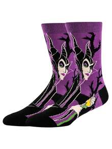 Disney 1/3/6双装官方反派角色袜子，卡通圣诞新年礼物男士袜子，创意趣味袜子 - 彩色 - 查看 13