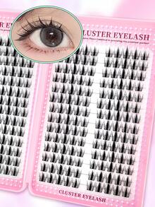 Miss Diamond 280 sợi mi giả Manga, mi giả kiểu Fairy Angel Wet Look, mi nối tự nhiên kiểu Anime dành cho người mới bắt đầu trang điểm DIY. - C - Xem 3