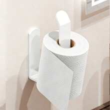 Heavy Duty Waterproof Toilet Paper Holder, Wall Mounted Bathroom Kitchen Paper Towel Rack, Strong Adhesive Non-Slip Toilet Paper Roll Storage Hanger - Multicolor - View 6