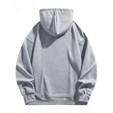 Vintage Sport Teams Collection Unisex Crewneck Black Hoodie, Graphic Team Collection Hoodie, Gift For  Fans-New Arrivals For Autumn/Winter: Unisex Relaxed-Fit Cotton-Blend Long-Sleeve Hooded Sweatshirt - 灰色6 - 查看 2