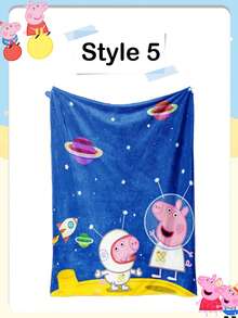 Peppa Pig Cobertor Acolchoado e Espesso de Flanela Cartoon para Dormitório e Quarto, Cobertor Acolchoado Grosso - Multicolorido - Visão 16
