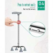 Bastón telescópico de mano multifuncional, adecuado para personas mayores que viven en casa. - Pago - Ver 6