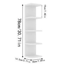 3/5-Tier Floating Wall Shelf Unit For Wall Decor & Makeup Vanity - White Narrow Cute Display Storage Shelf For Small Spaces, Decorative Vanity Shelf Room Decor - 混合色 - 查看 5