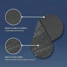 50pcs Black Snoring Reduction Tape Breathable Anti Snore Strips Men And Women Comfortable Firm Hold Easy To Use Suitable Daily Use - 50 Pieces (black) - View 2
