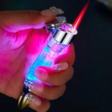 Chic And Functional Butane Lighter With An Adjustable Flame, Designed To Withstand Wind. Its Rocket Shape Makes It Perfect For Barbecues, Candles, Camping Trips, And As Gifts For Birthdays Or Holidays. (Butane Fuel Not Included) - 1pc - View 2