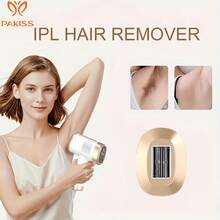 PAKISS FY-B505BG IPL Hair Removal Device Hair Remover For Women/Men, 9 Levels, Auto/Manual Modes, Full Body Use (Face, Legs, Underarms, Bikini) - Mother's Day/Father's Day Gift Double Fluorescent Tubes, Large Window For More Efficient Hair Removal - 查看 8