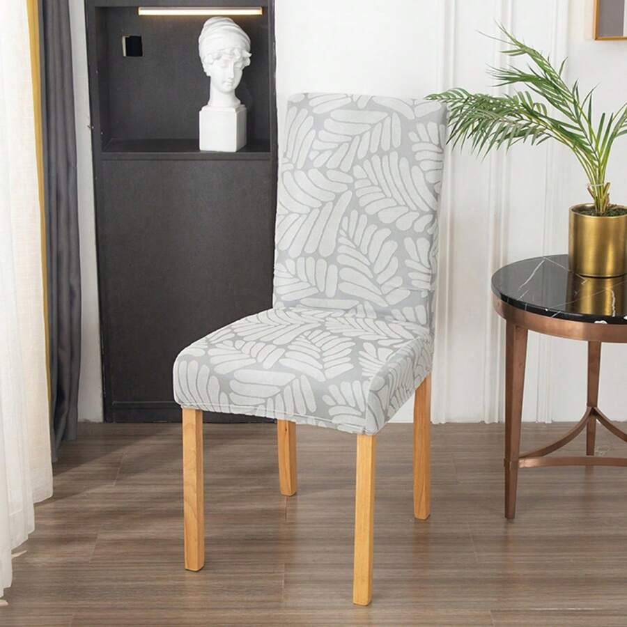 Kitchen Chair Covers - Light Grey - View 1