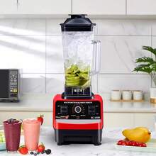 Professional Countertop Heavy-Duty Commercial Blender With Copper Motor, 2L  Jar, Variable Speed & Pulse, Ice Crusher Smoothie Maker For Shakes, Frozen Drinks, Hot Soup – Red - Xem 6