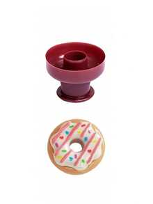 1件/3件套甜甜圈模具，心形、花形和圆形甜甜圈烘焙模具，方便DIY烘焙，便携式甜甜圈制作器，制作自制餐点、便当盒和野餐的完美厨房工具