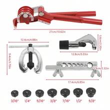 Pipe Flaring Kit Fuel Pipe Flare Repair Tool With Tube Bender And Cutter - Red - View 11