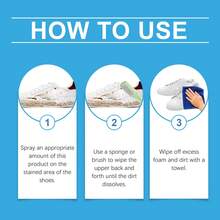 Jakehoe鞋履清洁泡沫，温和清洁白色鞋履，去除泛黄边缘和污渍