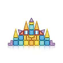 wsfMagnetic Set de Bloques de Construccion Magneticos 3D 45 Piezas Castillo de Cristal Stem Juguetes Niños y Niñas.aad - como en la foto - Ver 2